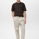Mango t-shirt kimi in chocolate - 001