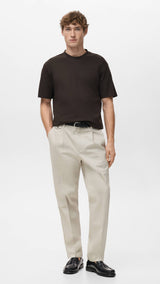 Mango t-shirt kimi in chocolate - 001