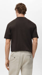 Mango t-shirt kimi in chocolate - 003