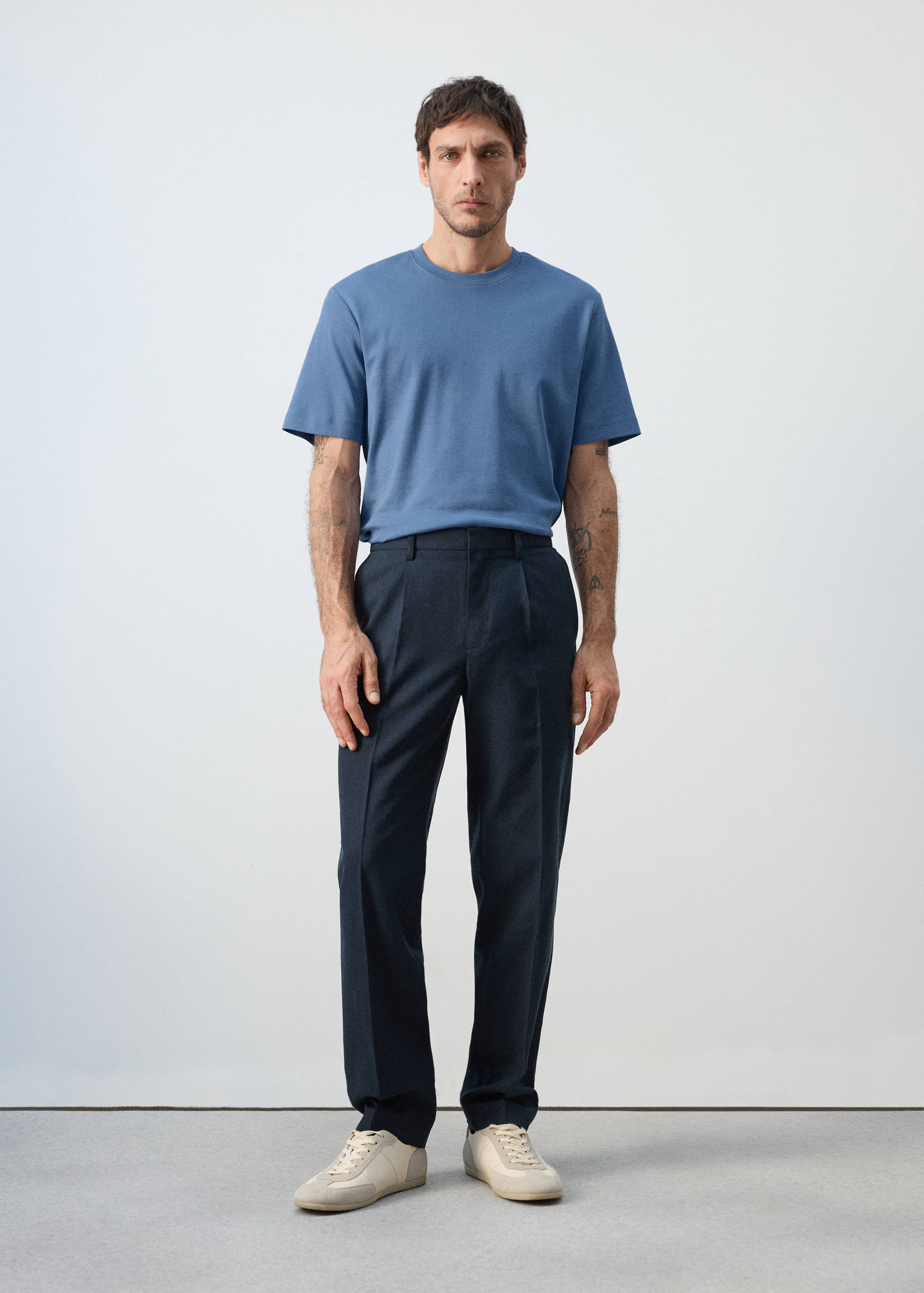 Mango t-shirt kimi in porcelain - 001