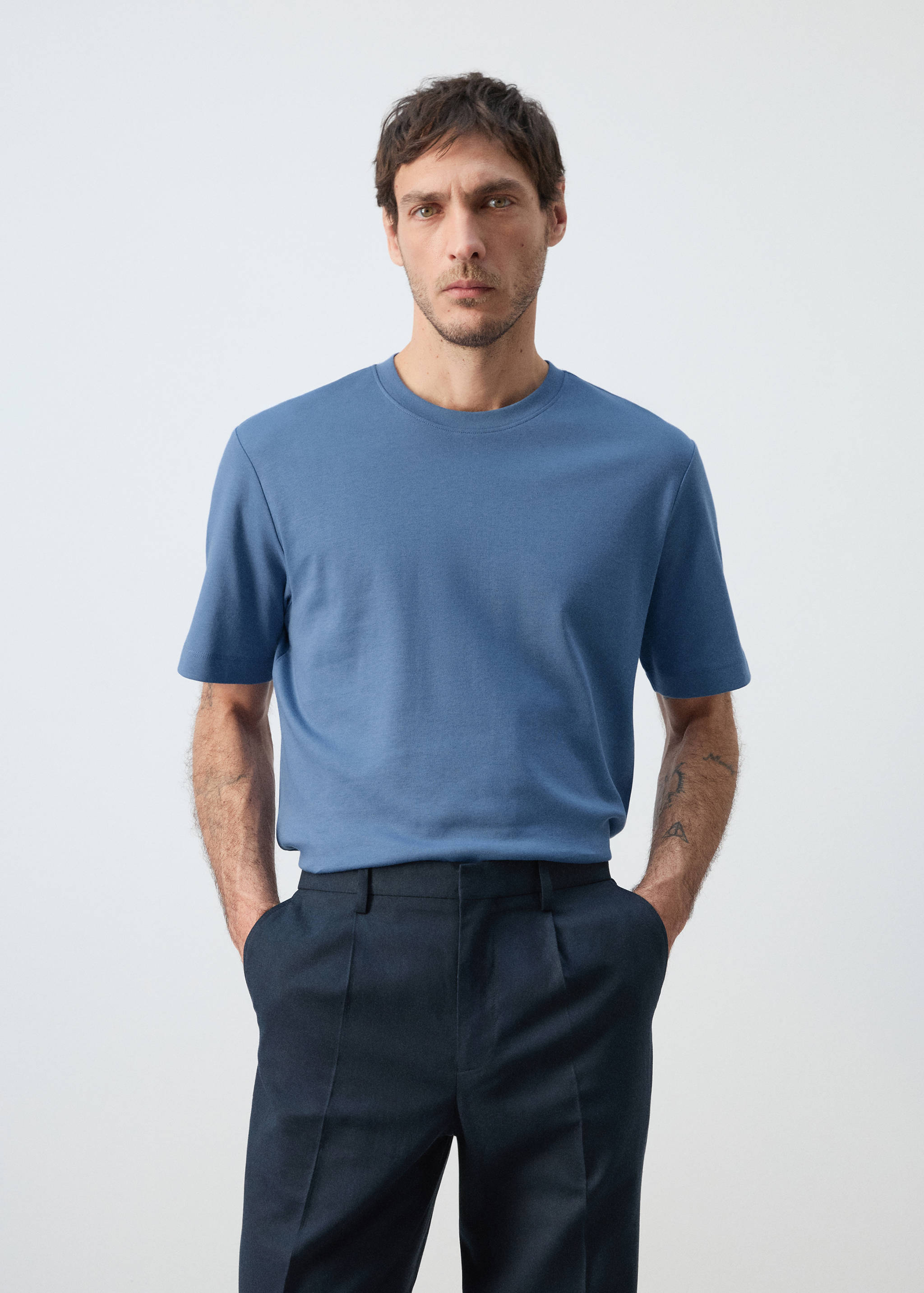 Mango t-shirt kimi in porcelain - 002
