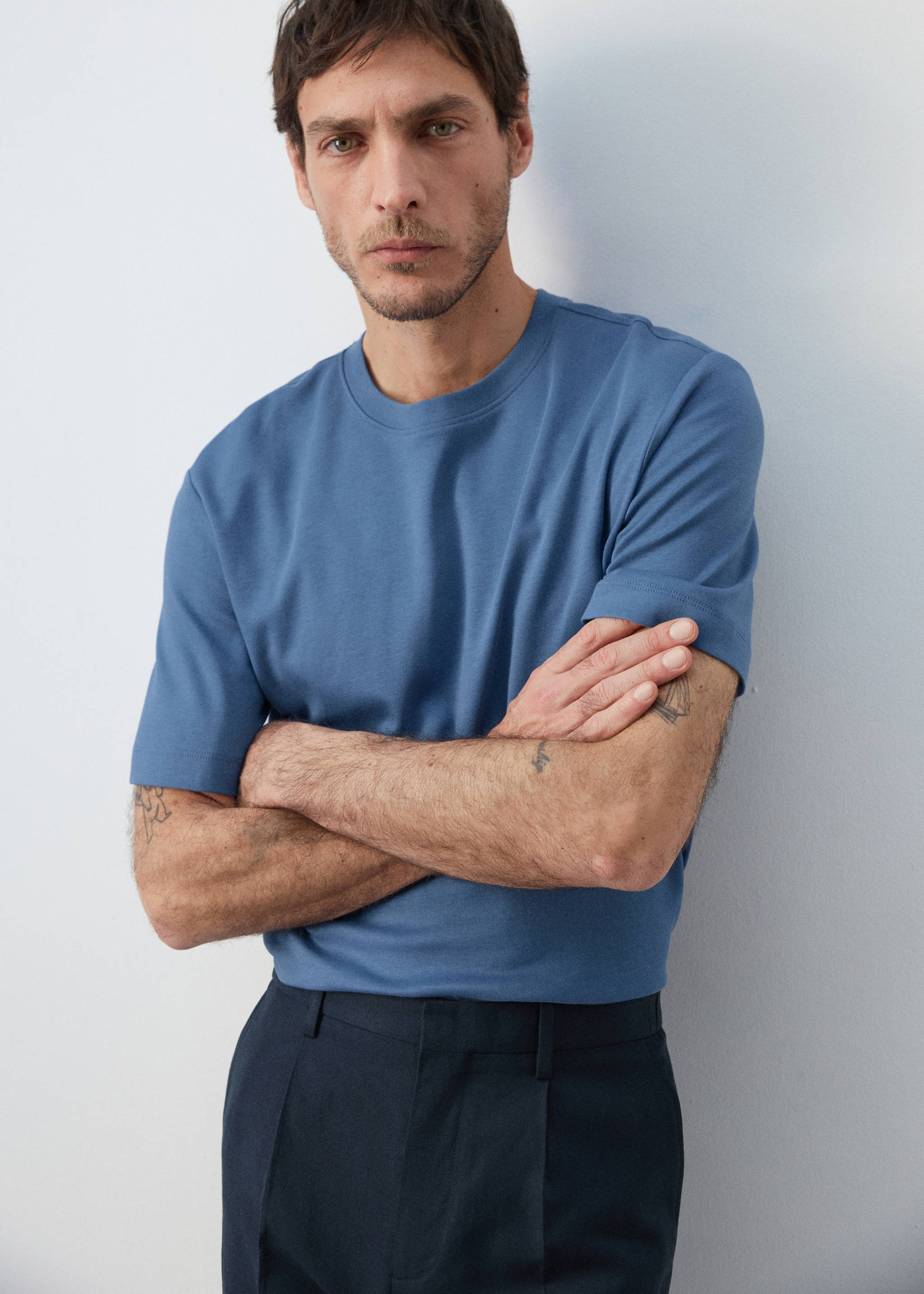Mango t-shirt kimi in porcelain - 008