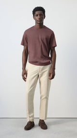Mango t-shirt kimi in plum - 001