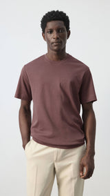 Mango t-shirt kimi in plum - 002