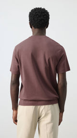 Mango t-shirt kimi in plum - 003