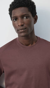 Mango t-shirt kimi in plum - 004