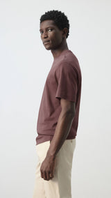 Mango t-shirt kimi in plum - 008
