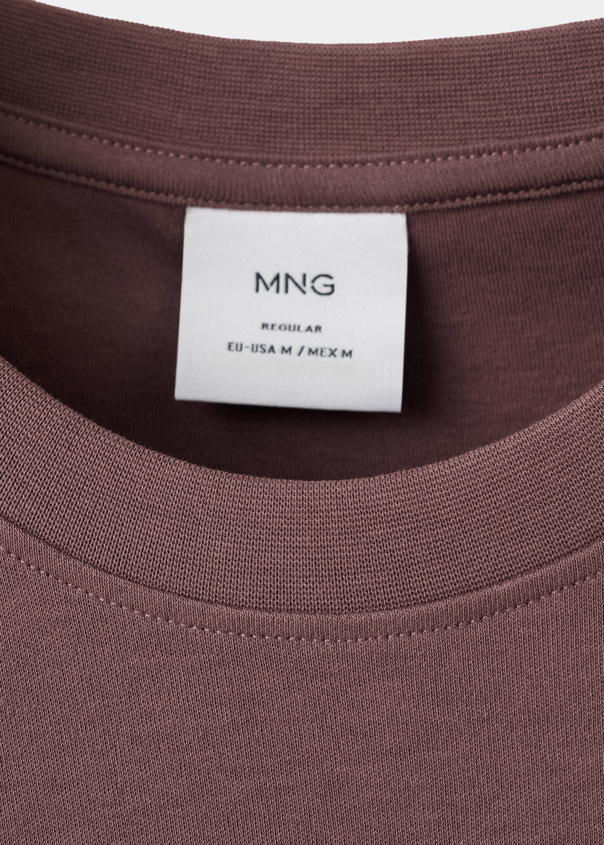 Mango t-shirt kimi in plum - 023