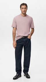 Mango t-shirt kimi in vintage pink - 001