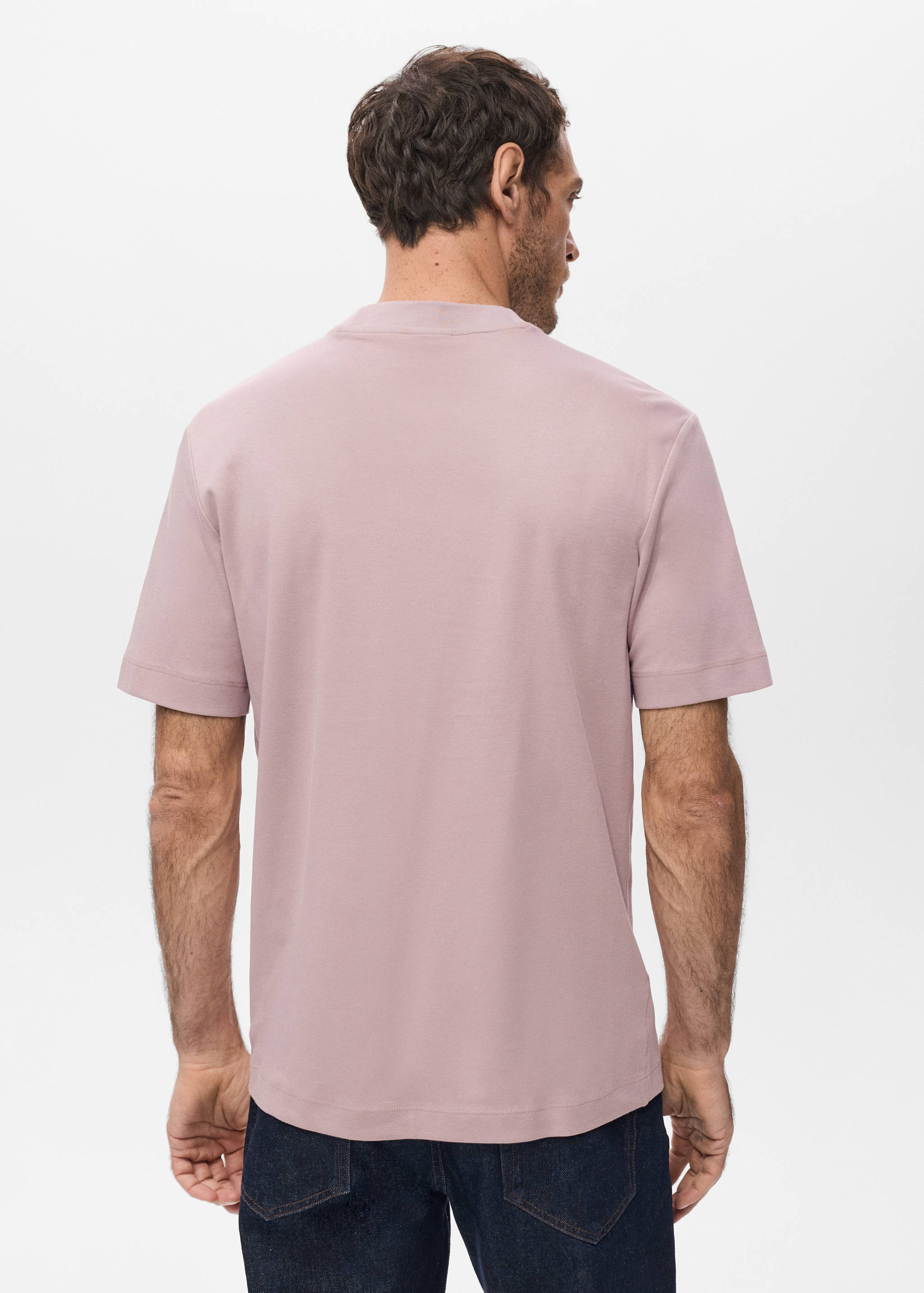 Mango t-shirt kimi in vintage pink - 003