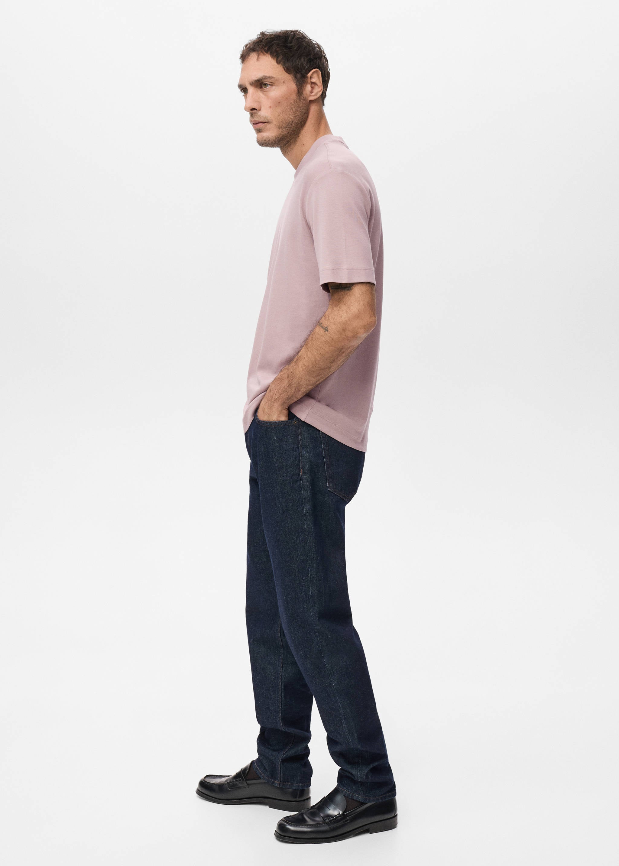 Mango t-shirt kimi in vintage pink - 004