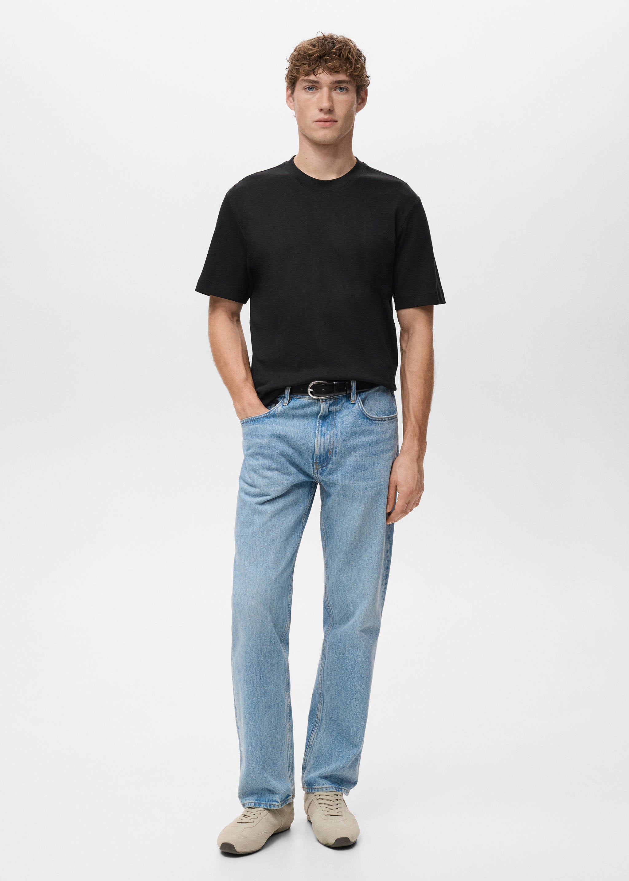 Mango t-shirt kimi in black - 001