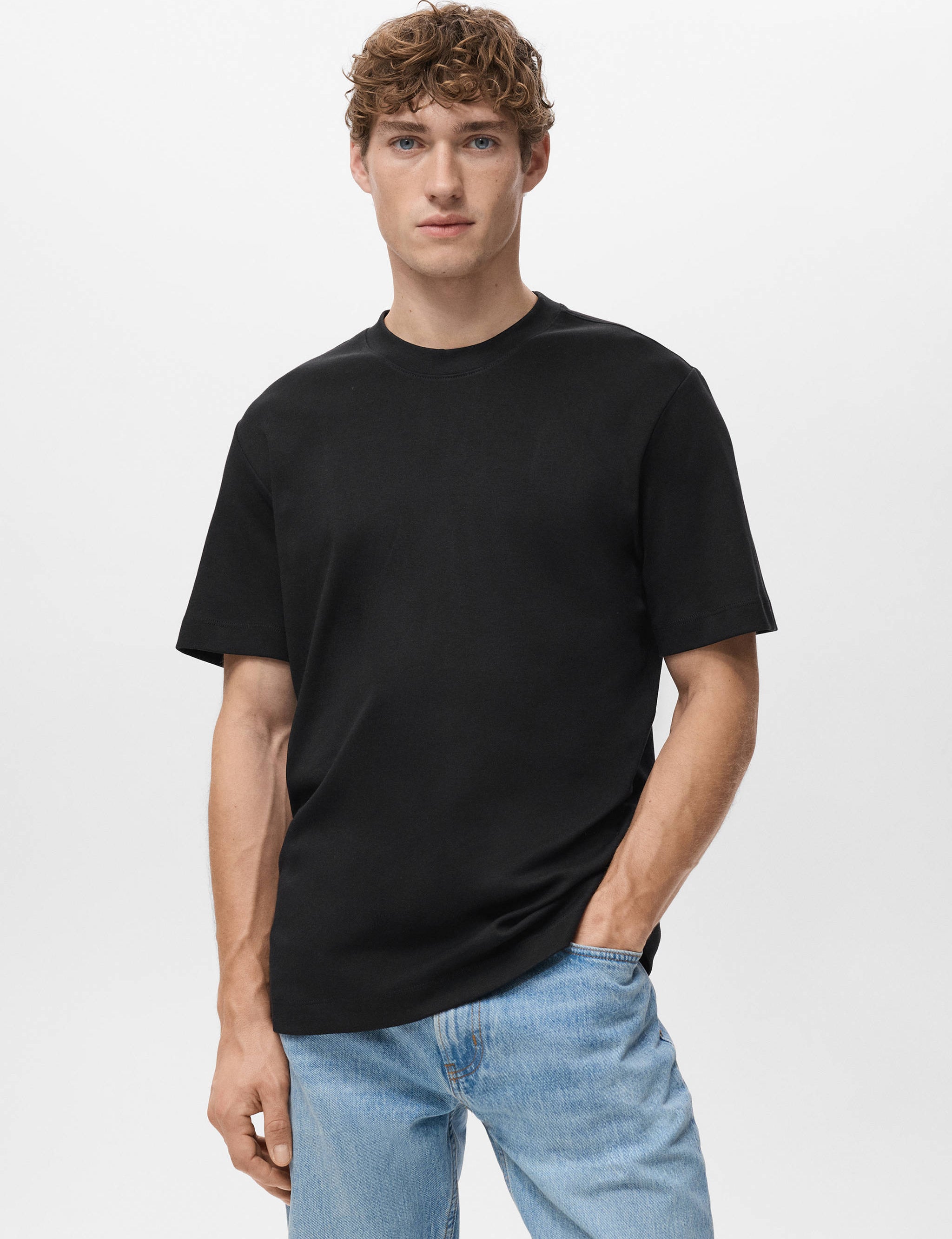 Mango t-shirt kimi in black - 002