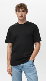 Mango t-shirt kimi in black - 002