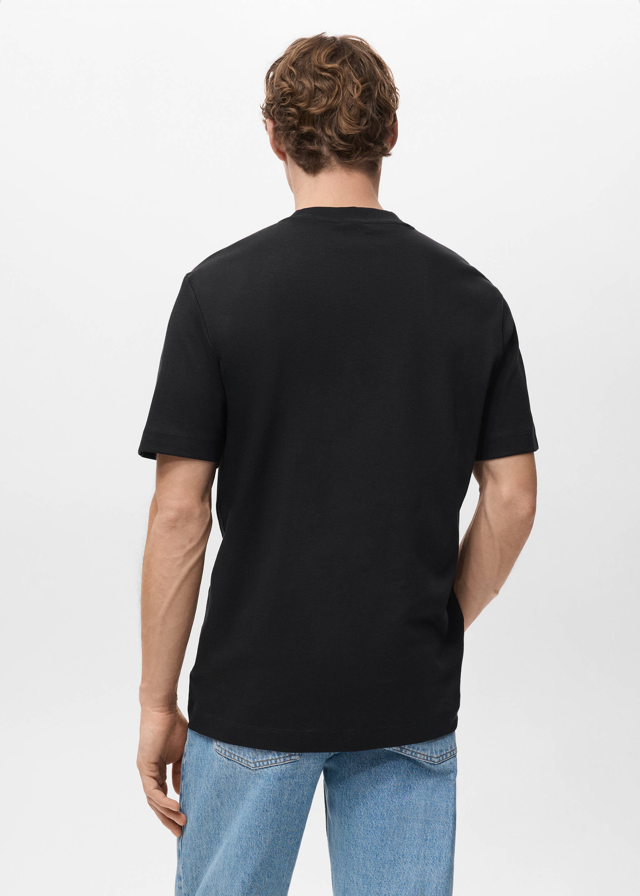Mango t-shirt kimi in black - 003