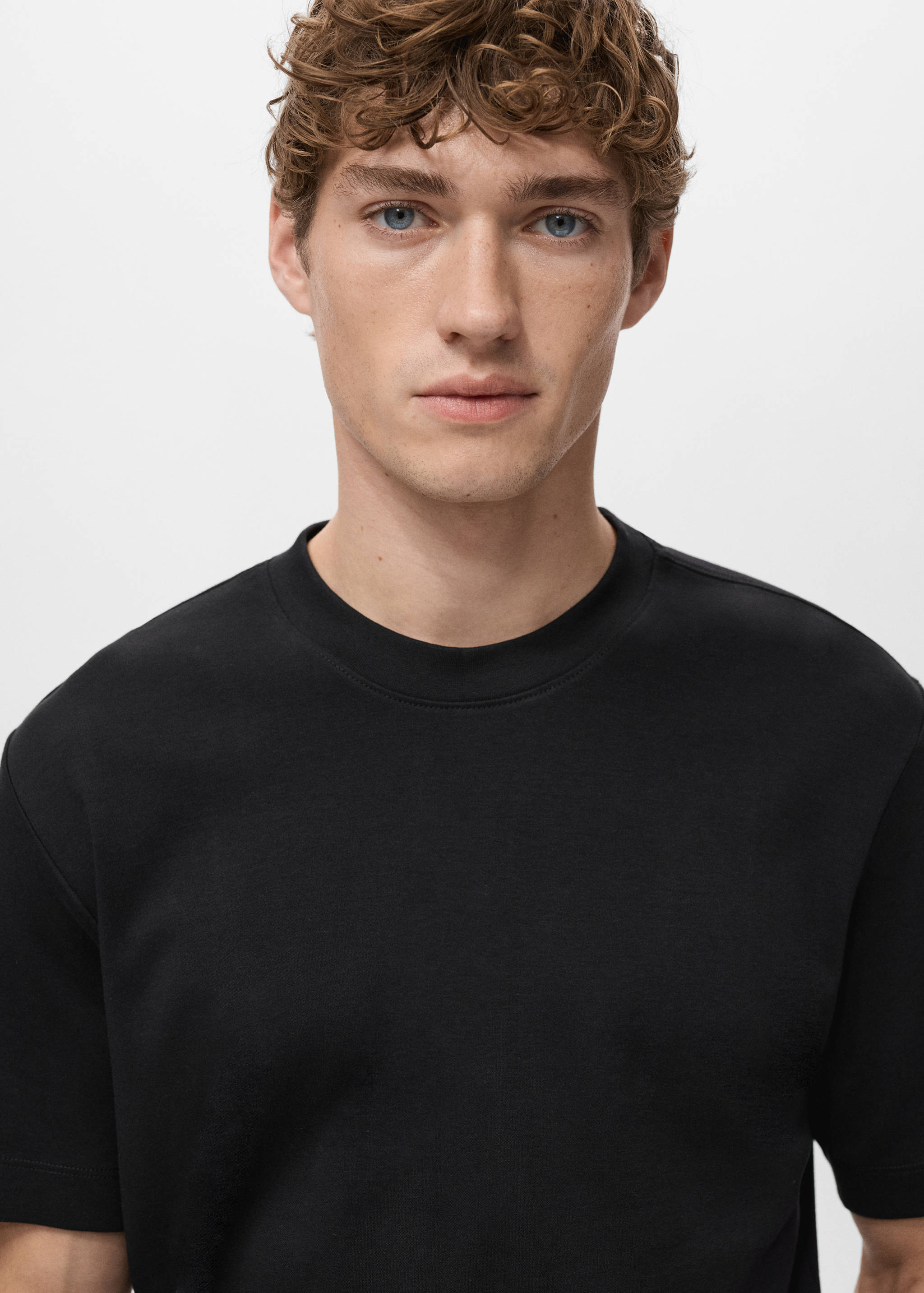 Mango t-shirt kimi in black - 004
