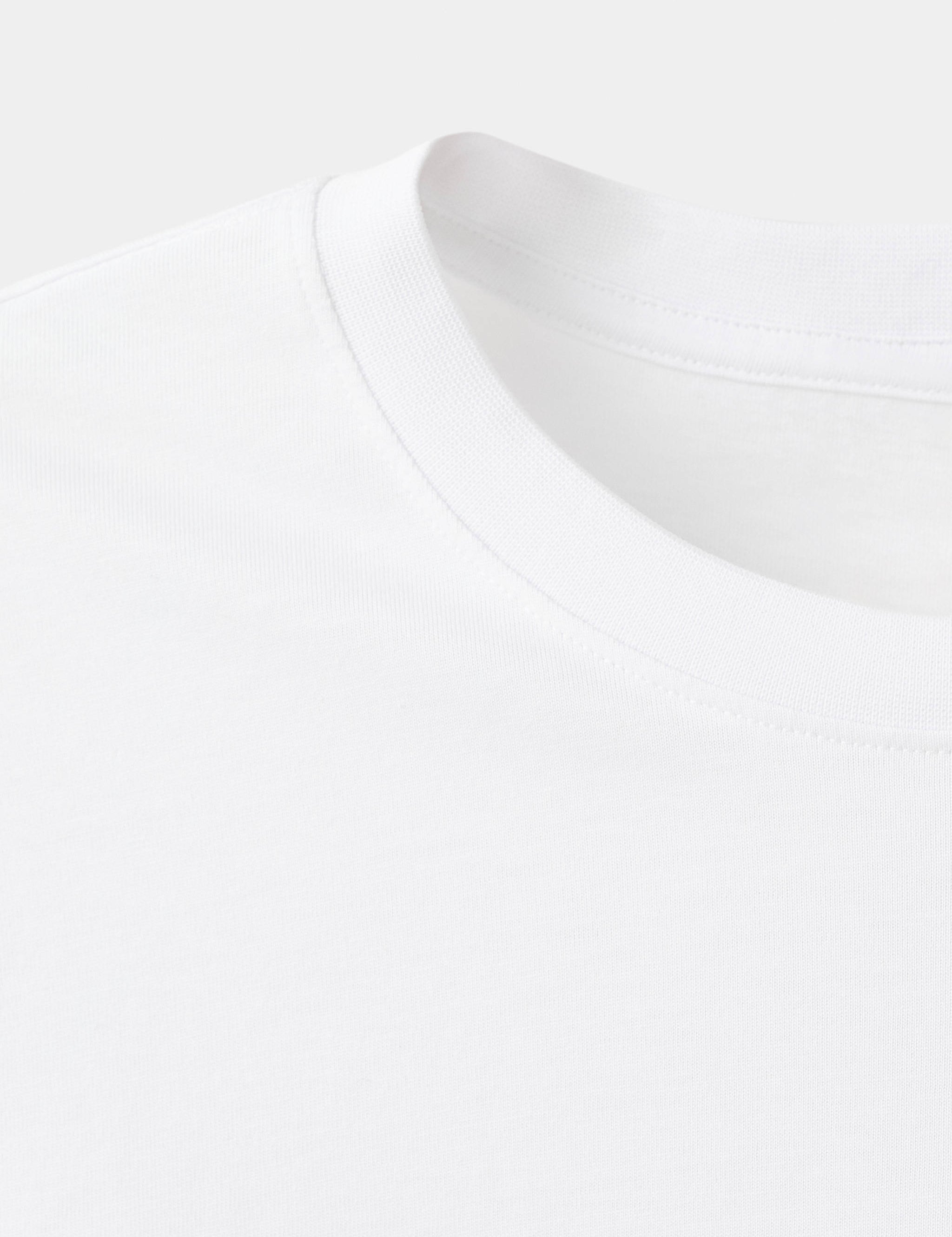 Mango t-shirt cherlo in white