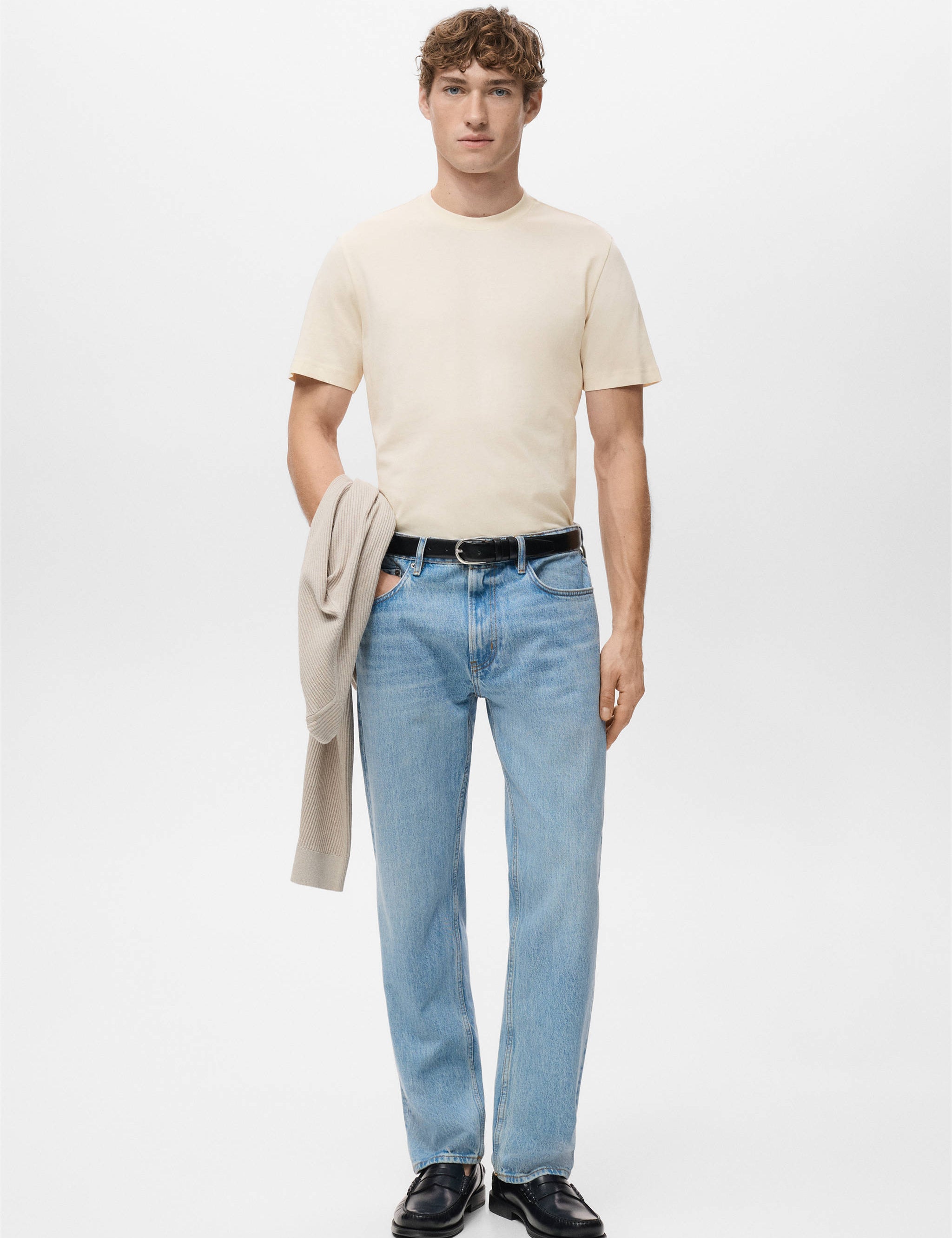 Mango t-shirt cherlo in vanilla - 001
