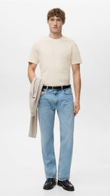 Mango t-shirt cherlo in vanilla - 001