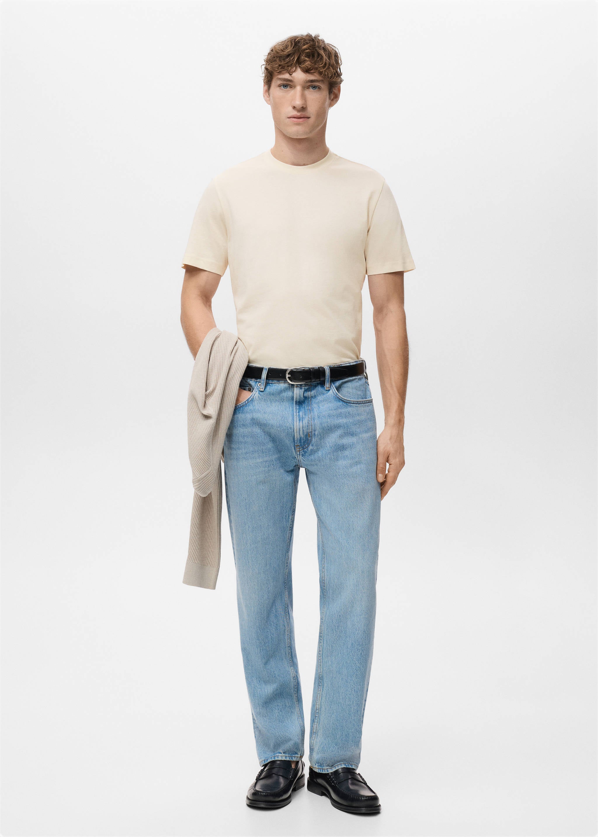 Mango t-shirt cherlo in vanilla - 001
