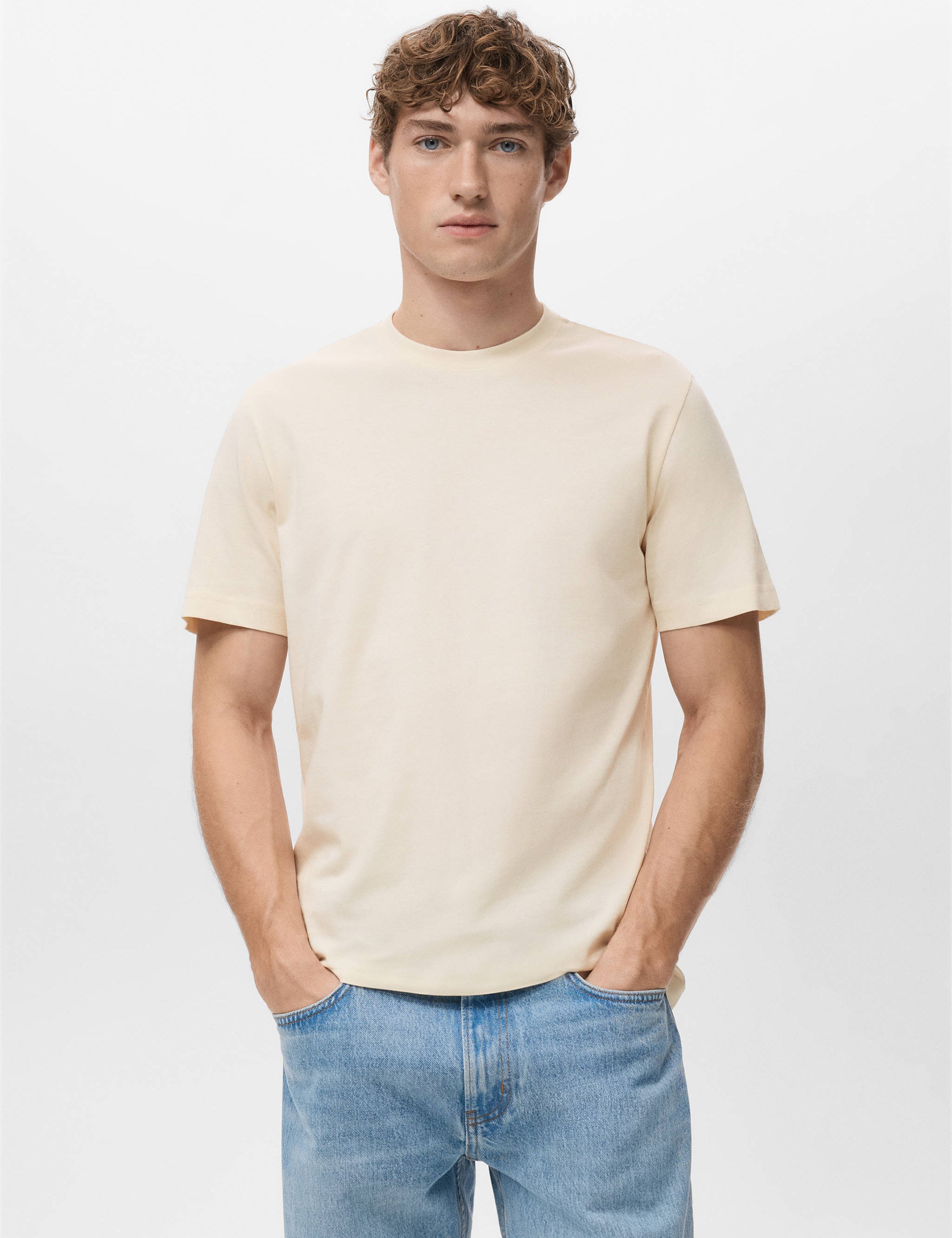 Mango t-shirt cherlo in vanilla - 002