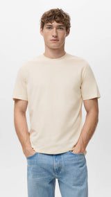 Mango t-shirt cherlo in vanilla - 002