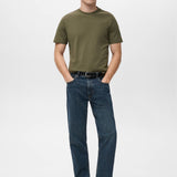 Mango t-shirt cherlo in olive - 001