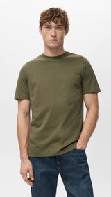 Mango t-shirt cherlo in olive - 002