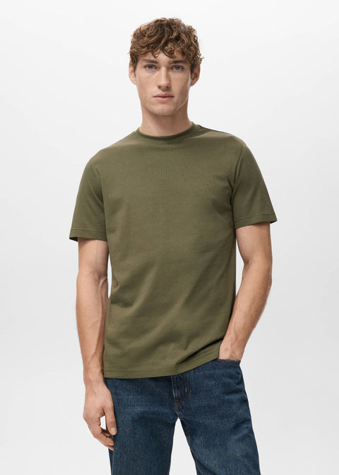 Mango t-shirt cherlo in olive