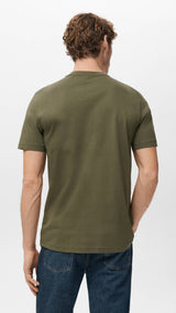 Mango t-shirt cherlo in olive - 003