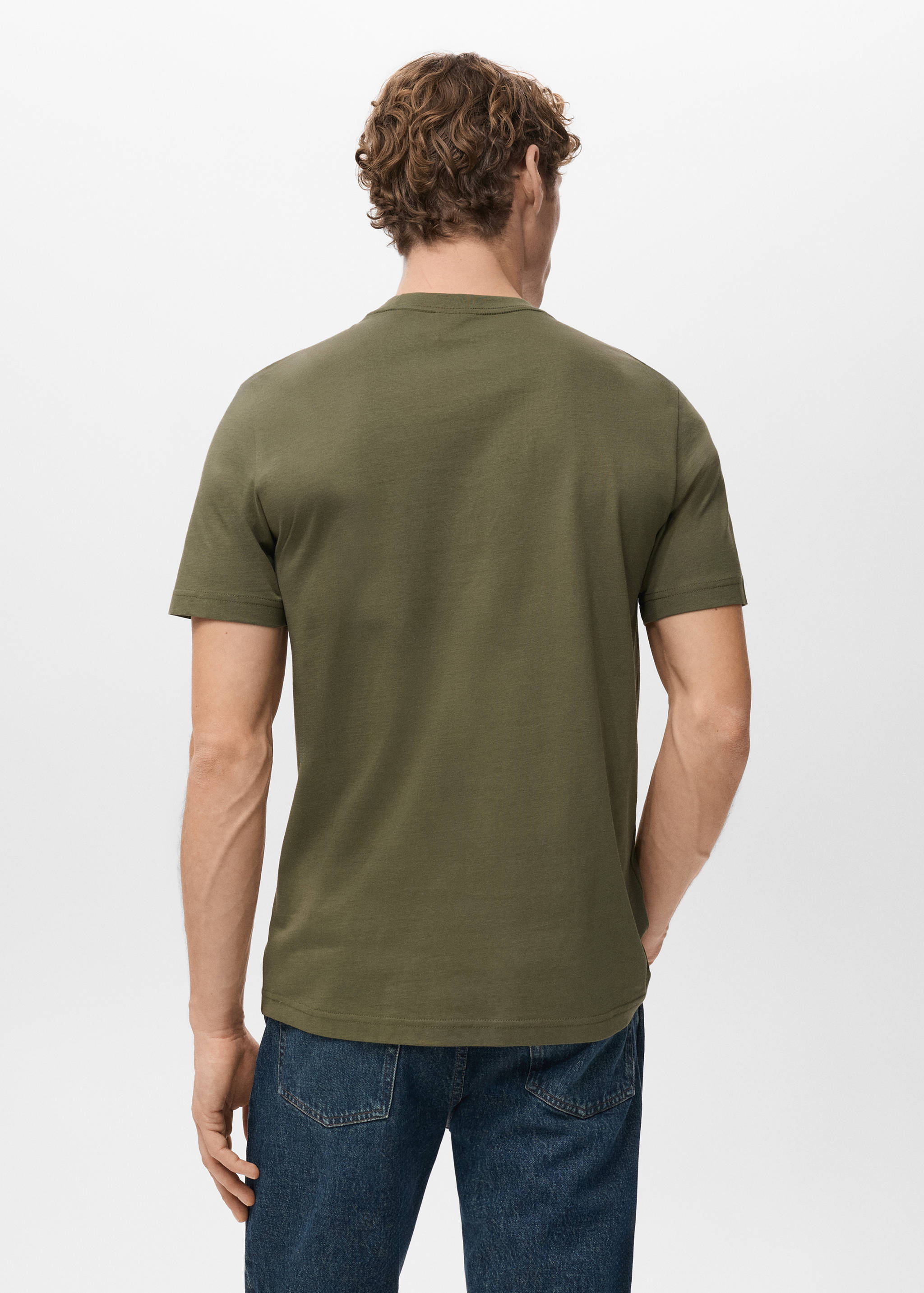 Mango t-shirt cherlo in olive - 003