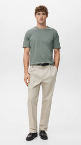 Mango t-shirt cherlo in moss - 001