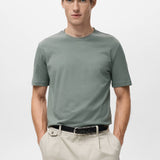 Mango t-shirt cherlo in moss - 002