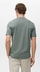 Mango t-shirt cherlo in moss - 003