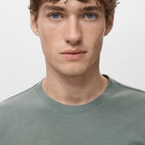 Mango t-shirt cherlo in moss - 004