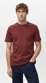 Mango t-shirt cherlo in cherry - 002
