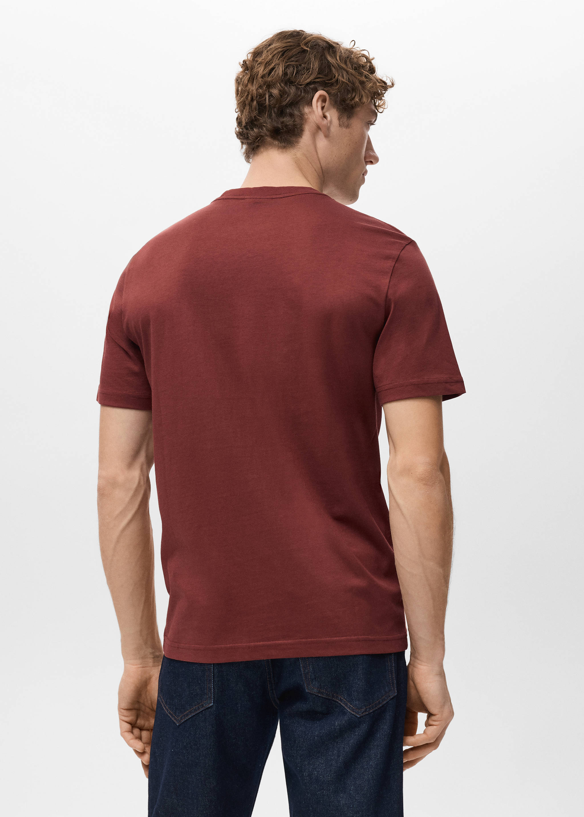 Mango t-shirt cherlo in cherry - 003