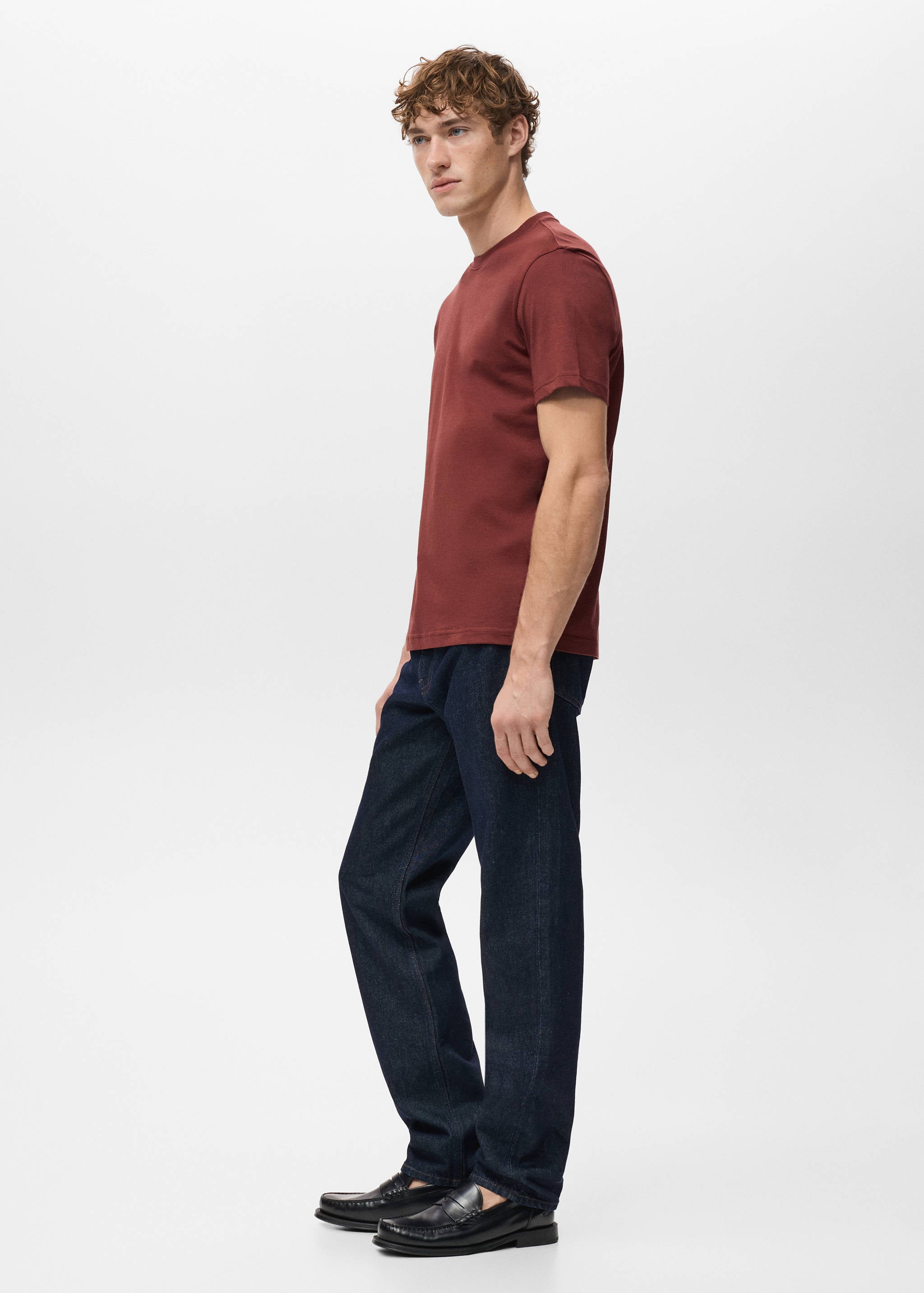 Mango t-shirt cherlo in cherry - 008