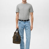 Mango t-shirt cherlo in light vigore grey - 001