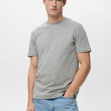 Mango t-shirt cherlo in light vigore grey - 002