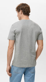 Mango t-shirt cherlo in light vigore grey - 003