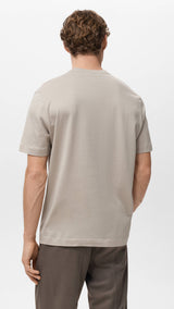 Mango t-shirt bellow in sand-003