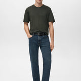 Mango t-shirt bellow in chocolate-001