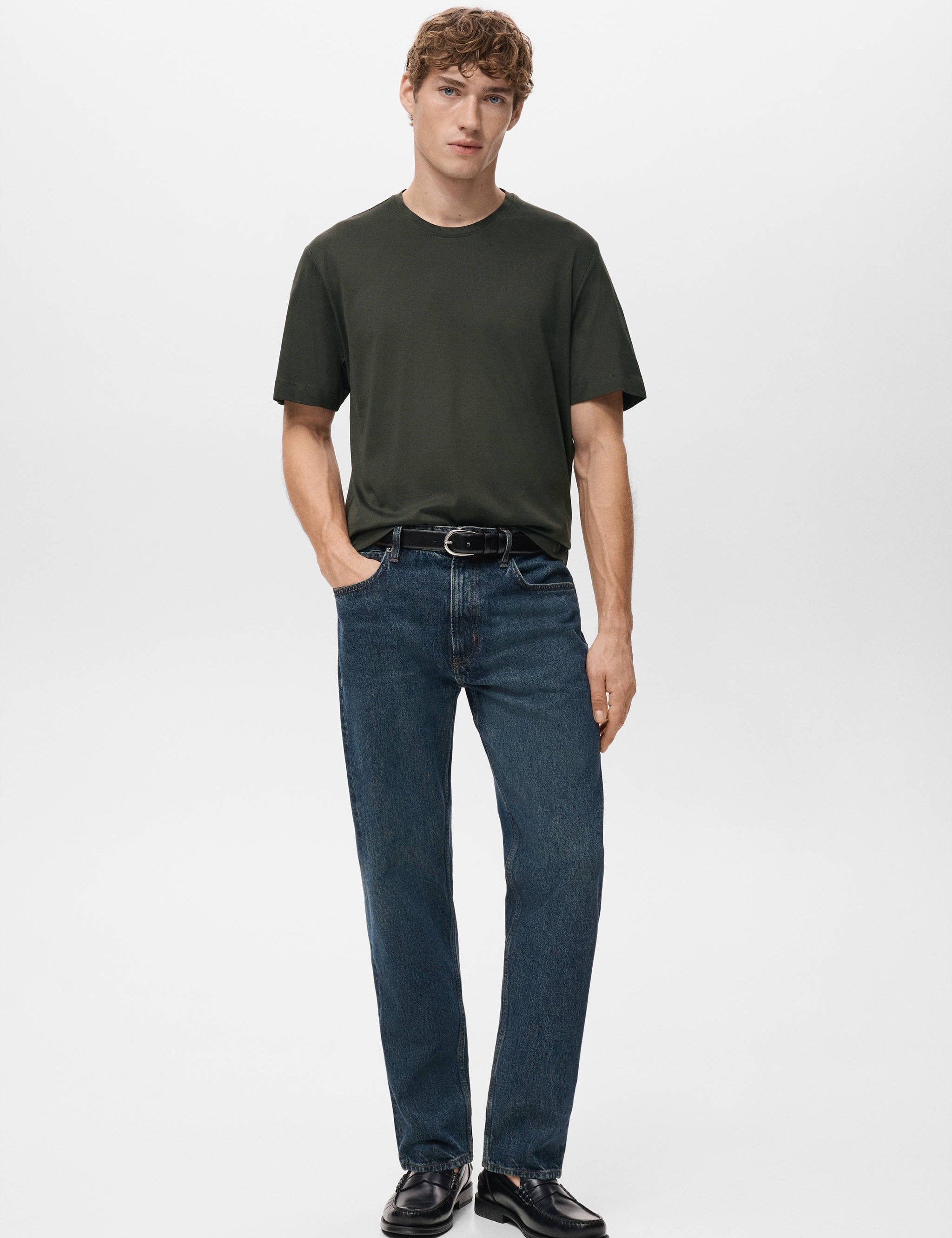 Mango t-shirt bellow in chocolate-001