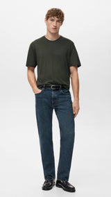 Mango t-shirt bellow in chocolate-001