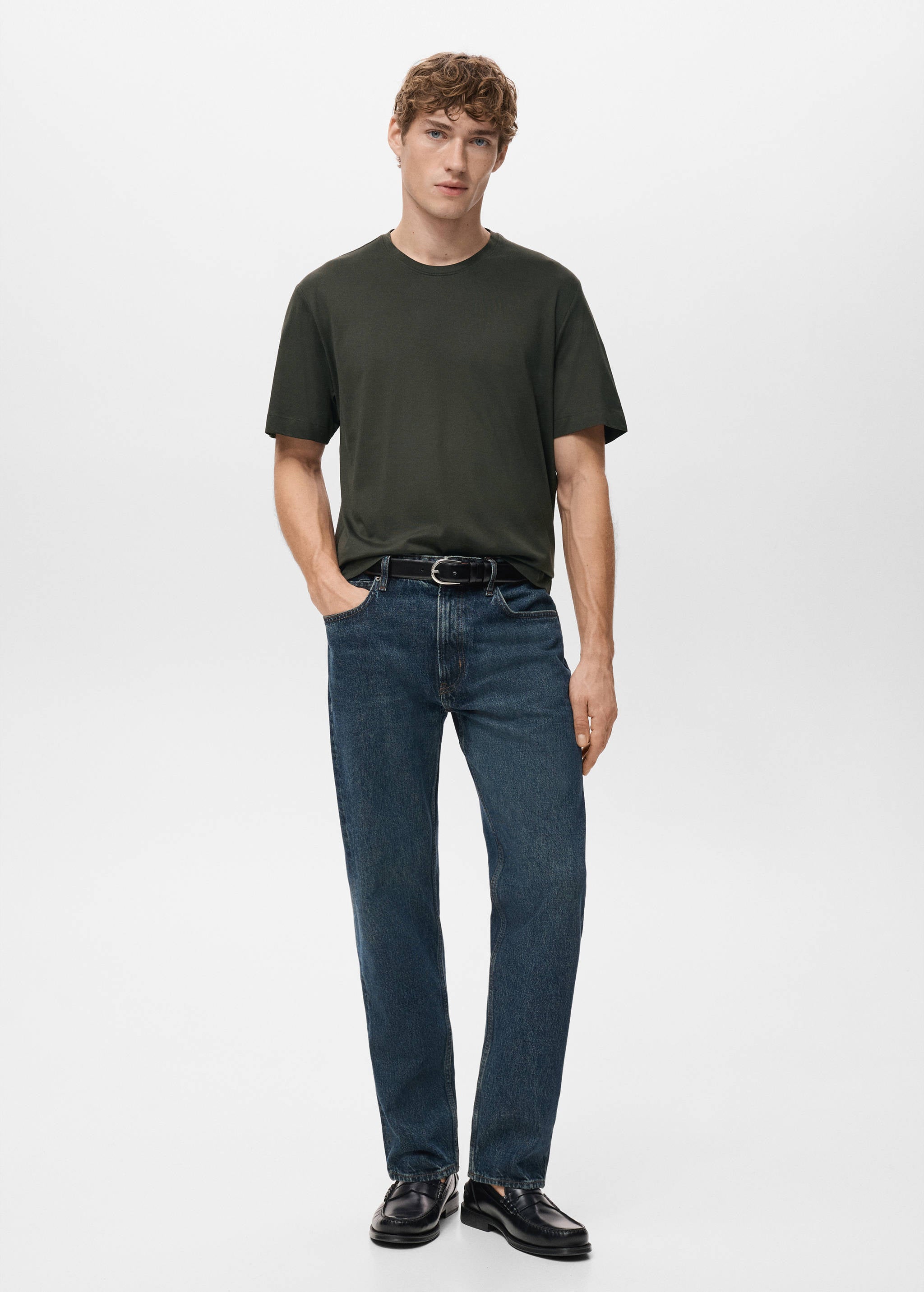 Mango t-shirt bellow in chocolate-001