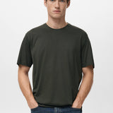Mango t-shirt bellow in chocolate-002