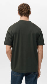 Mango t-shirt bellow in chocolate-003