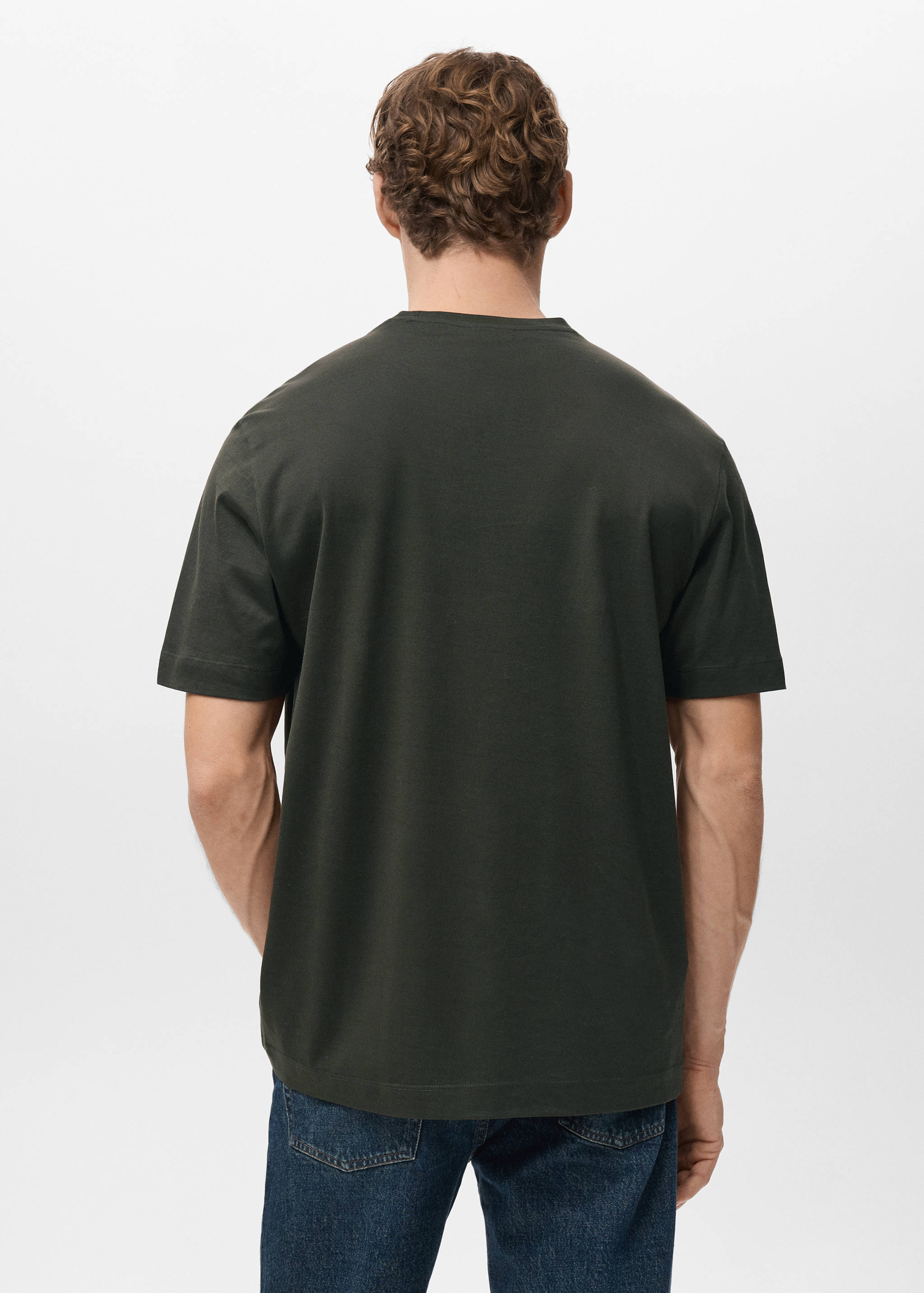 Mango t-shirt bellow in chocolate-003