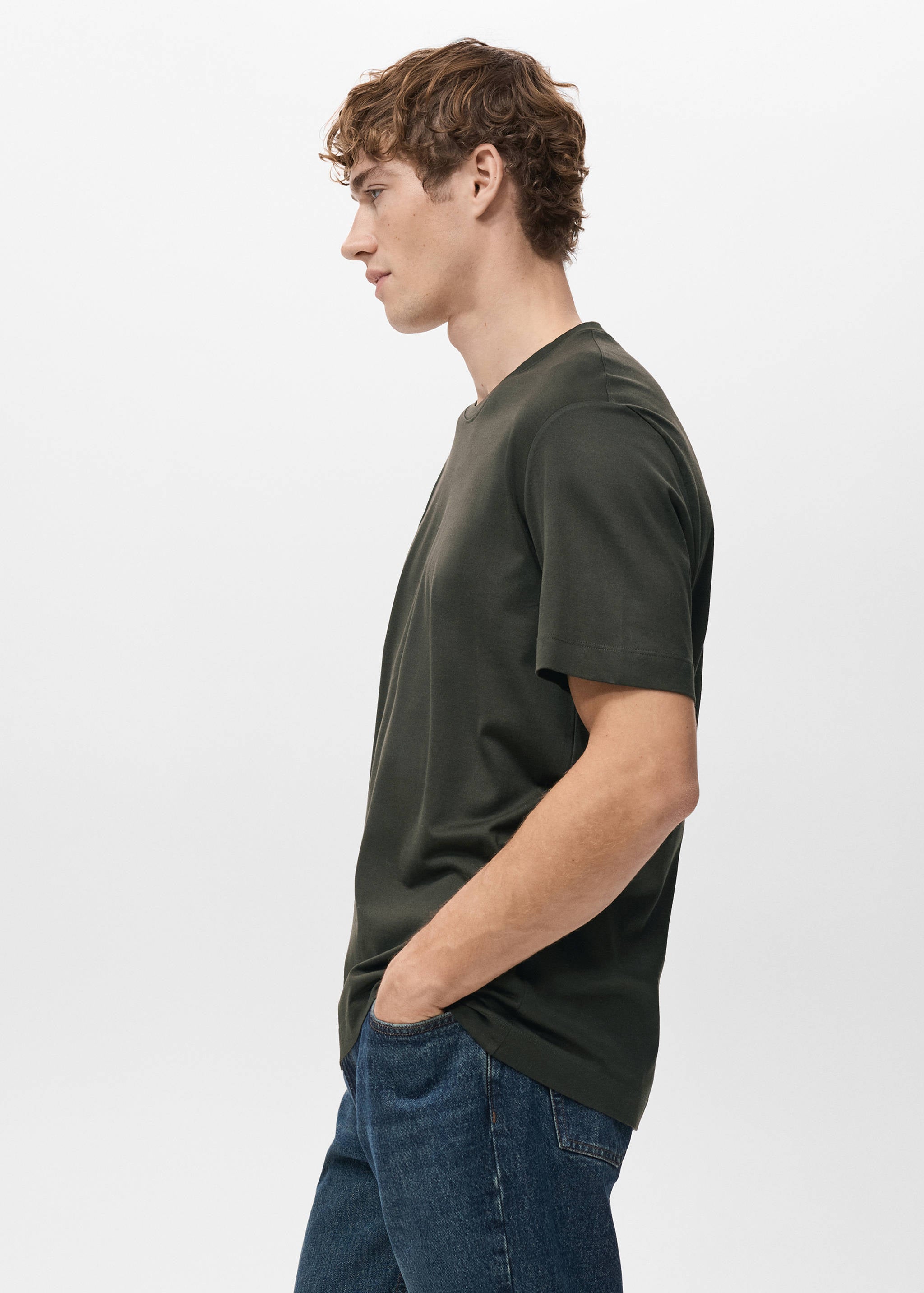 Mango t-shirt bellow in chocolate-008